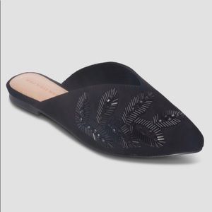 NEW Who What Wear Beaded Mules
